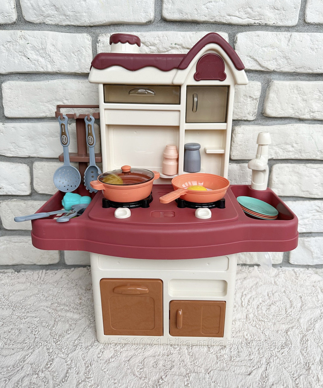 Игровой набор «Кухня детская» (есть звук плиты и водичка в кране), арт. 969-4 - фото 1 - id-p171471189