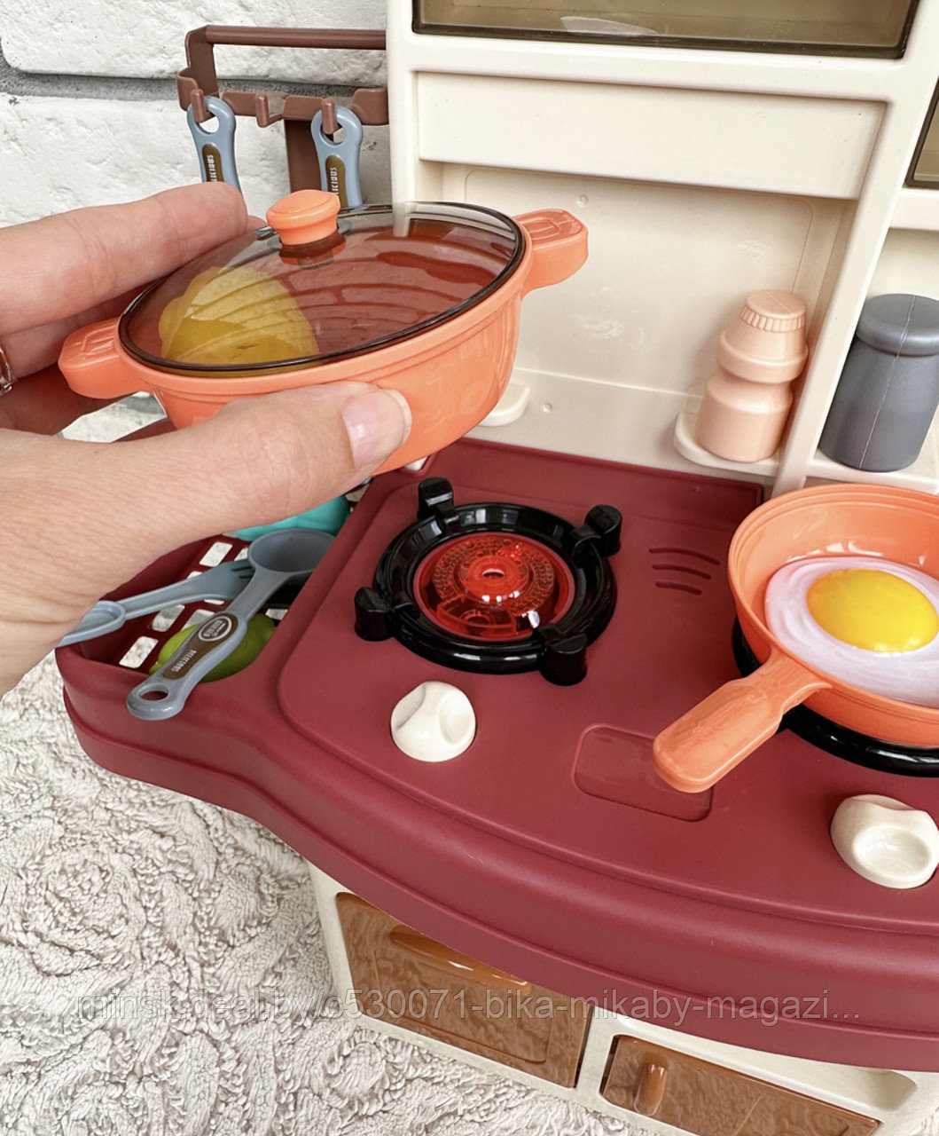 Игровой набор «Кухня детская» (есть звук плиты и водичка в кране), арт. 969-4 - фото 6 - id-p171471189