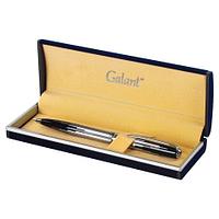 Ручка подарочная шариковая GALANT "Offenbach", корпус серебристый с черным, хромированные детали, пишущий узел