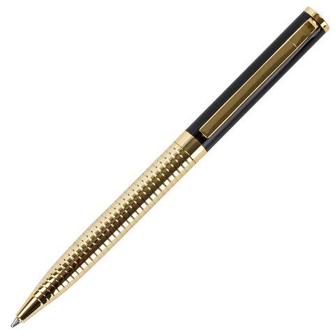 Ручка подарочная шариковая GALANT "Black Melbourne", корпус золотистый с черным, пишущий узел - фото 8 - id-p207629719