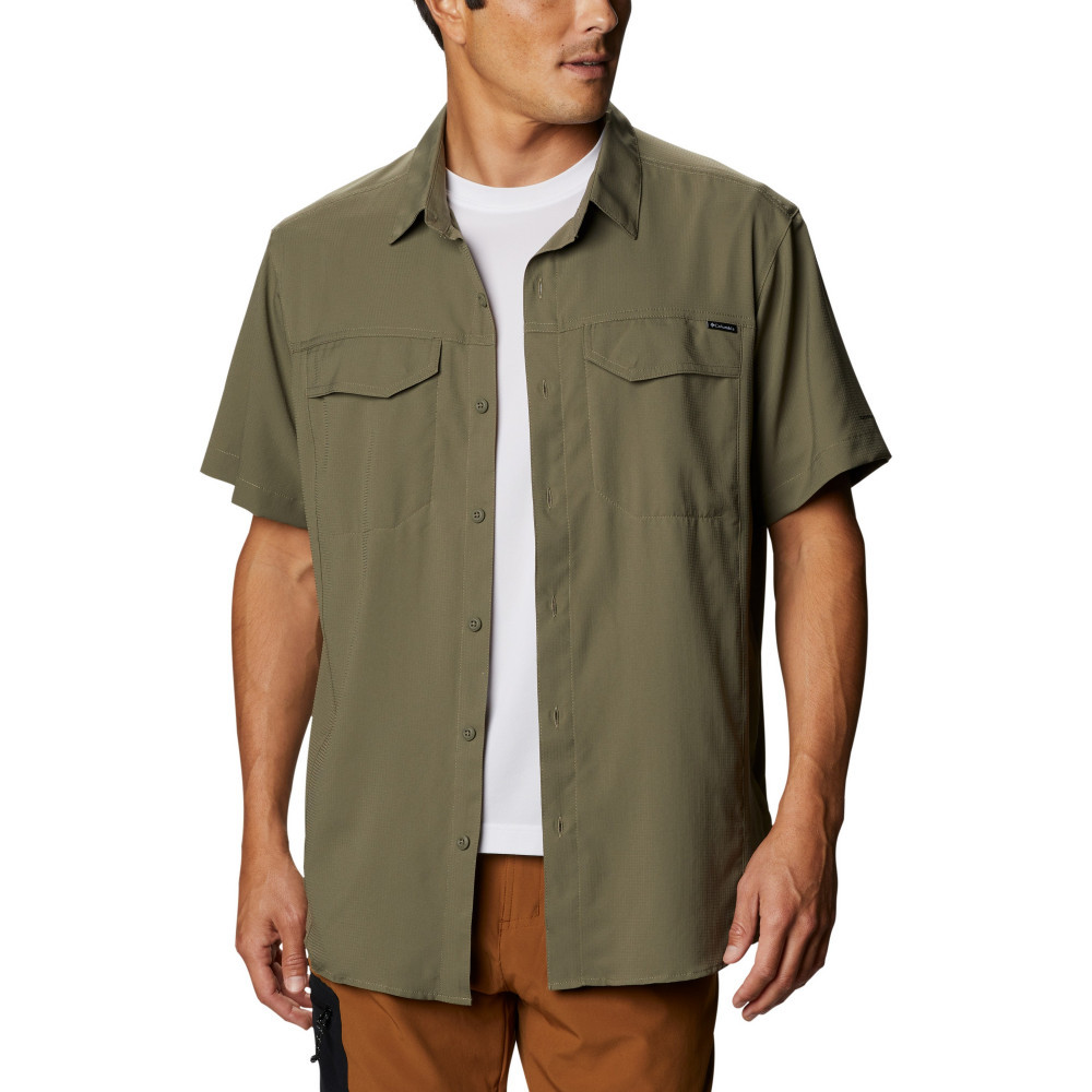 Рубашка мужская Columbia Silver Ridge Utility Lite Short Sleeve зеленый - фото 1 - id-p206895688