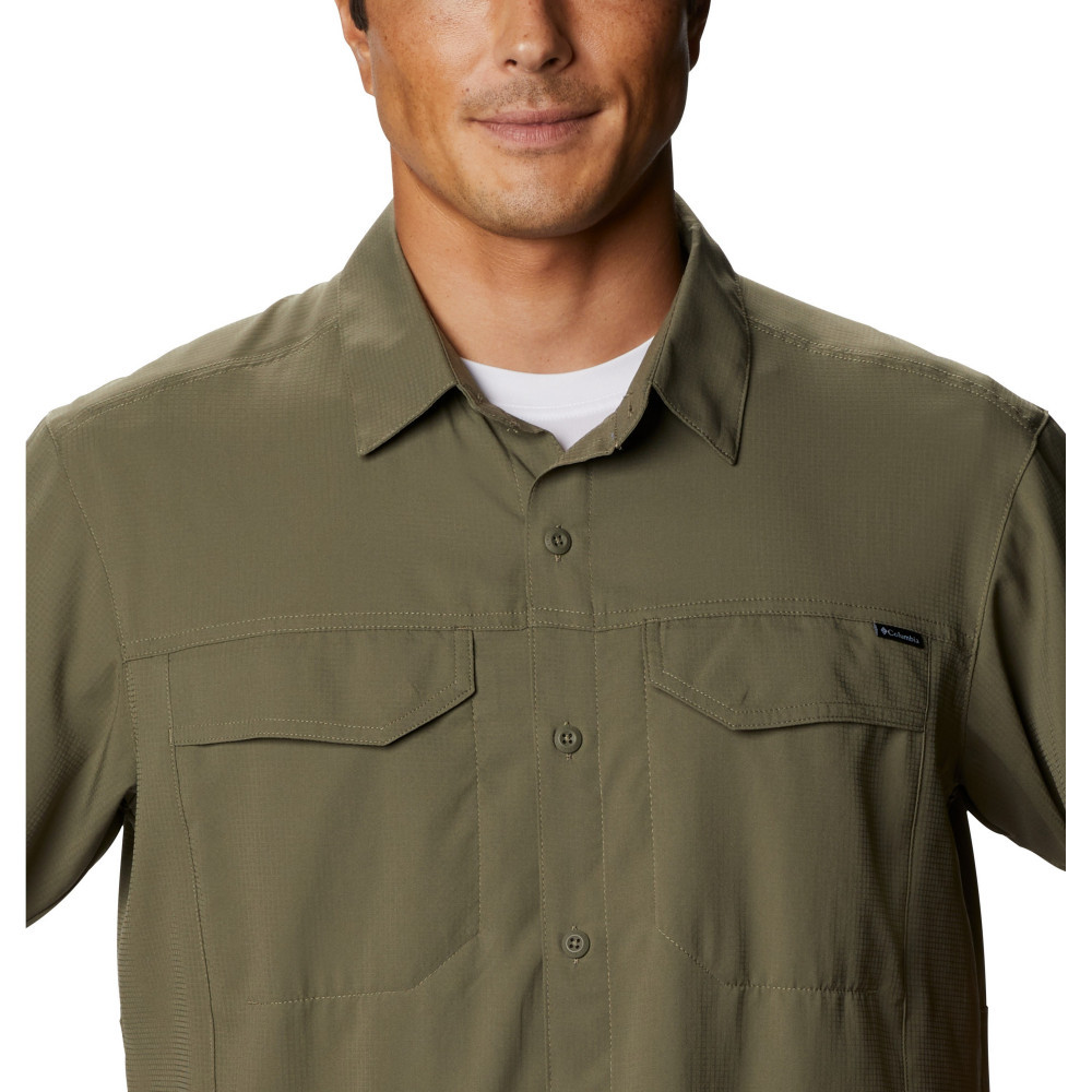 Рубашка мужская Columbia Silver Ridge Utility Lite Short Sleeve зеленый - фото 4 - id-p206895688