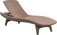 Шезлонг лежак KETER Sun Lounger Pacific, капучино