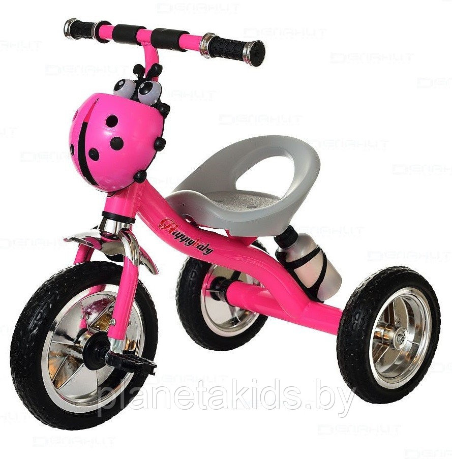 Детский трехколесный велосипед с музыкальной панелью и бутылочкой, 4 цвета, 816 - фото 3 - id-p158577775