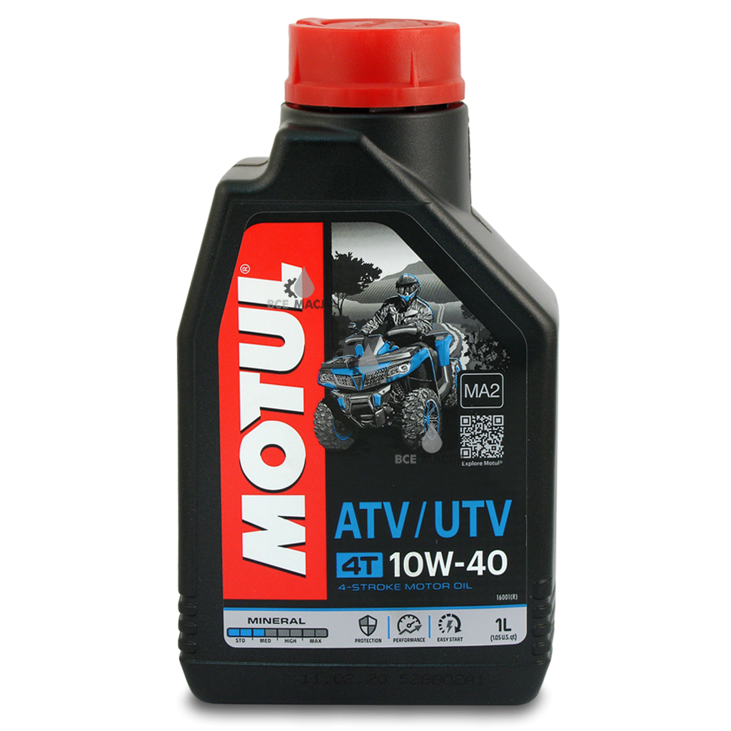 MOTUL 105878 Масло моторное минеральное MOTUL ATV UTV 10W-40 4T 1L - фото 1 - id-p207631345