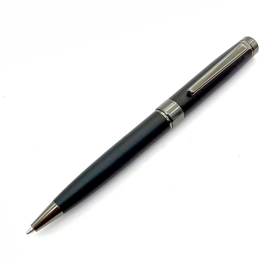 Ручка шариковая матовая Diplomat металлическая, черная - фото 1 - id-p207630542