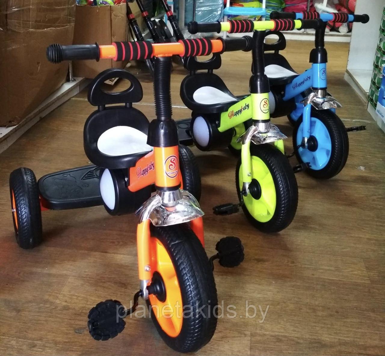 Детский трехколесный музыкальный велосипед, 4 цвета, 819 - фото 7 - id-p207634689