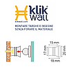 Дистанционные держатели KLIK WALL 18мм, 50 шт. (cod. 100498), фото 2