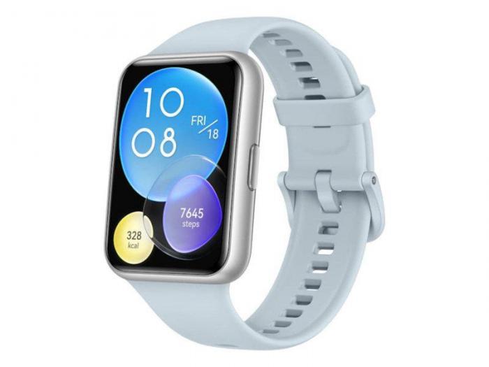 Умные часы Huawei Watch Fit 2 Yoda-B09S Isle Blue Silicone Strap 55028918 - фото 1 - id-p205715427