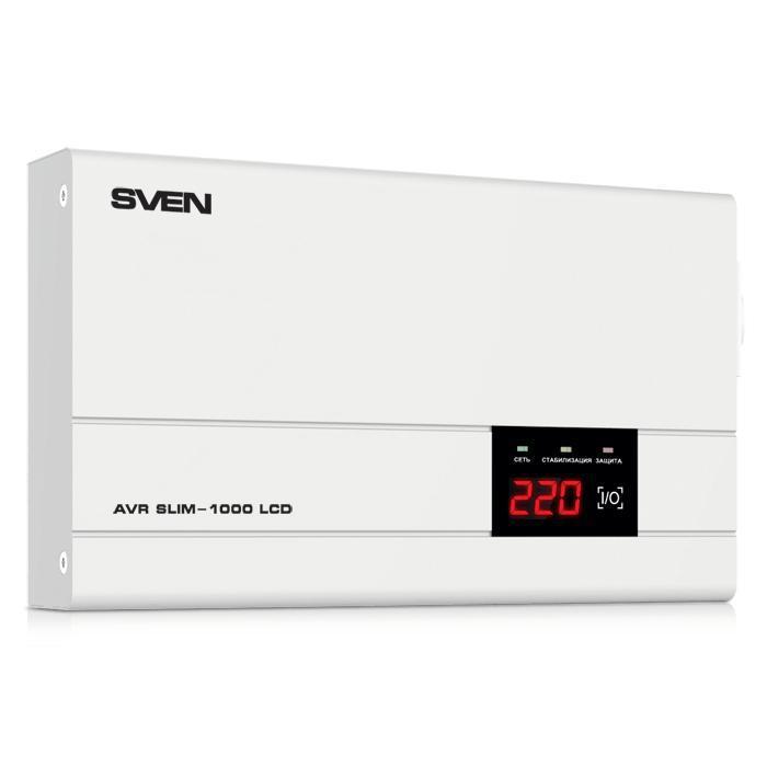 Стабилизатор Sven AVR SLIM 1000 LCD SV-012816 - фото 1 - id-p206899197