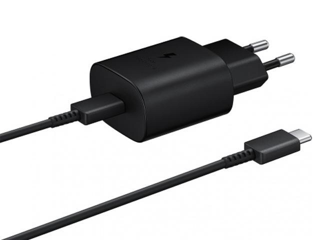 Зарядное устройство Samsung USB Type-C 3A 5V Black EP-TA800XBEGRU - фото 1 - id-p207260259