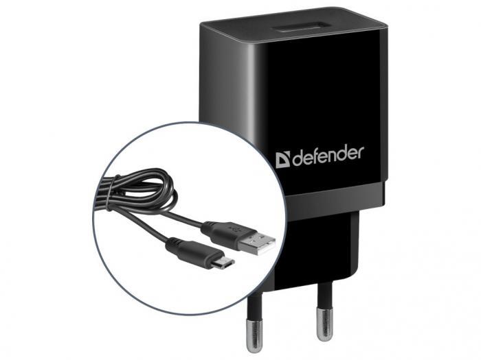 Зарядное устройство Defender UPC-11 1xUSB + кабель microUSB 83556 - фото 1 - id-p207344996