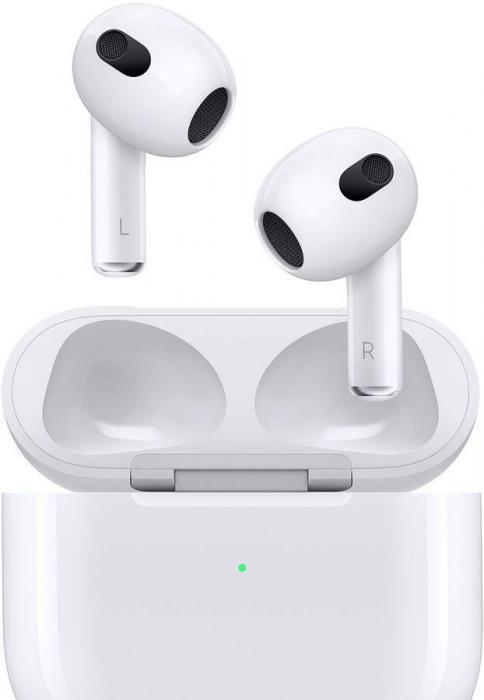 Наушники Apple AirPods 3 A2565/A2564/A2897 Lightning, Bluetooth, вкладыши, белый [mpny3am/a] - фото 3 - id-p207589680