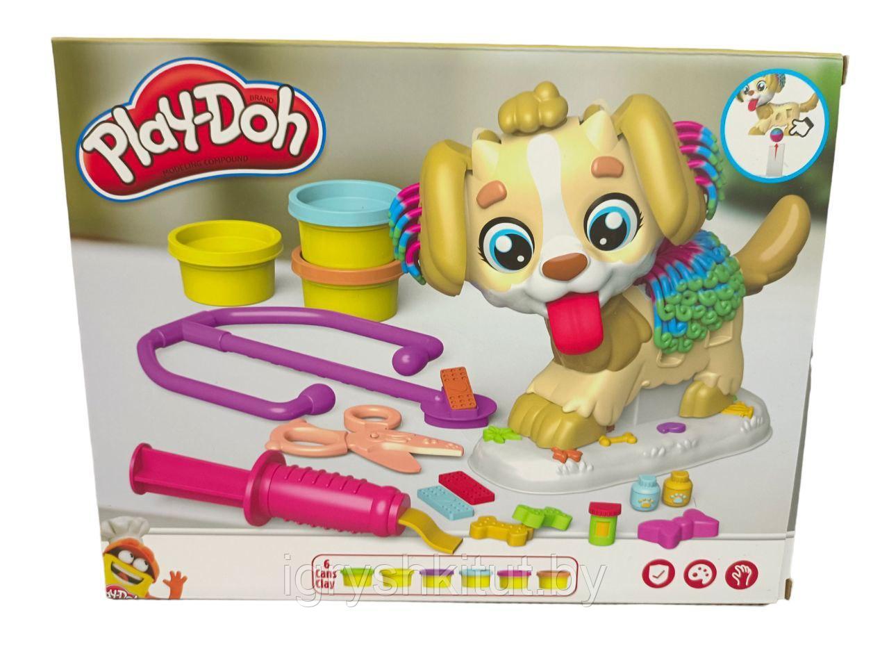Набор для лепки Play-Doh "Приём у ветеринара", аналог - фото 1 - id-p207637860