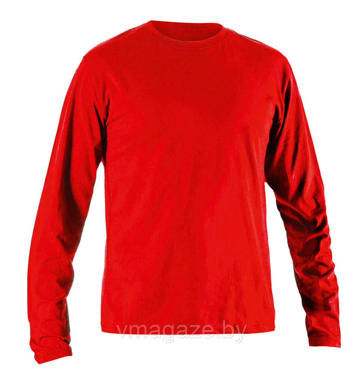 Футболка Спорт-Д с длинным рукавом 100 %х/б (цвет красный)