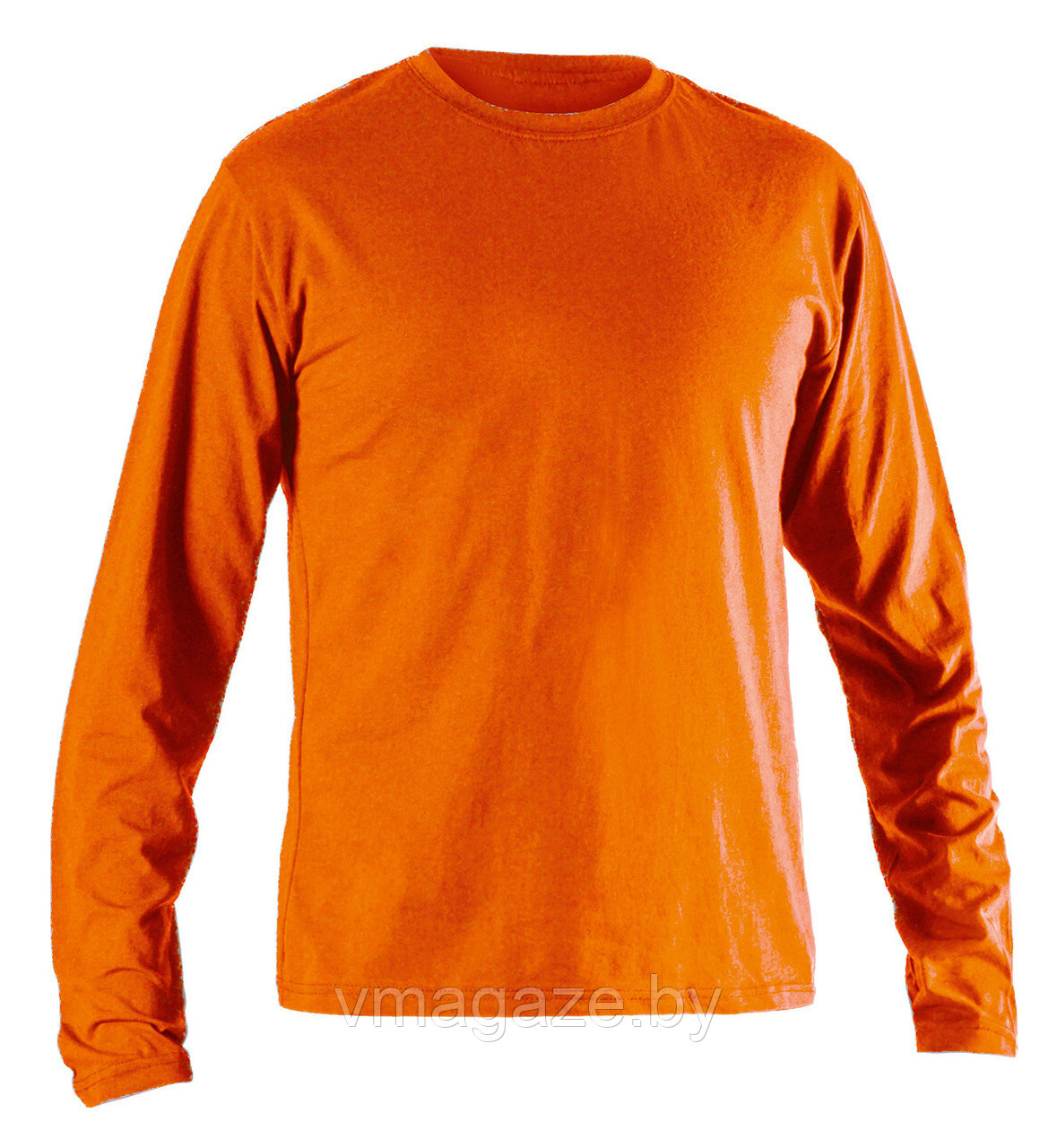 Футболка Спорт-Д с длинным рукавом 100 %х/б (цвет оранжевый) - фото 1 - id-p207639606