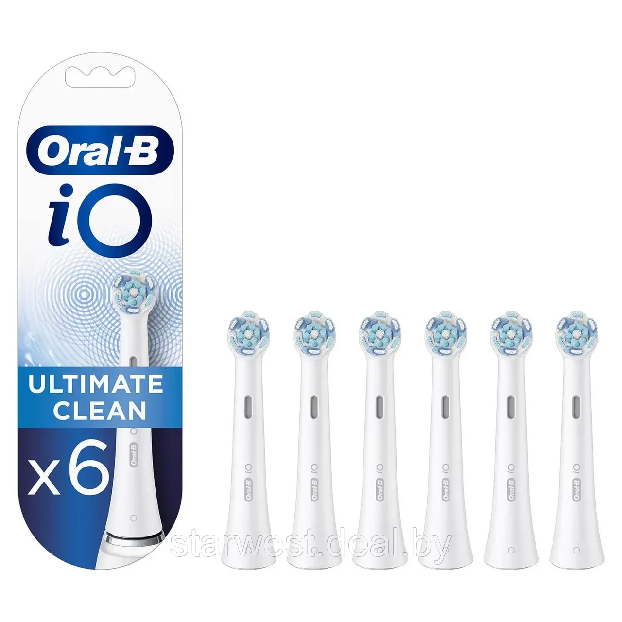 Oral-B Braun iO Series Ultimate Clean 6 шт. Насадки для электрических зубных щеток - фото 1 - id-p207641263