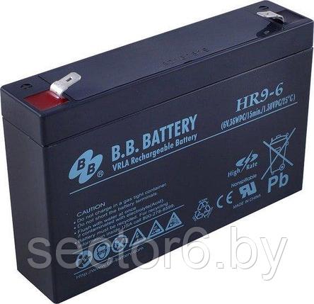 Аккумулятор для ИБП B.B. Battery HR9-6 (6В/8 А·ч), фото 2