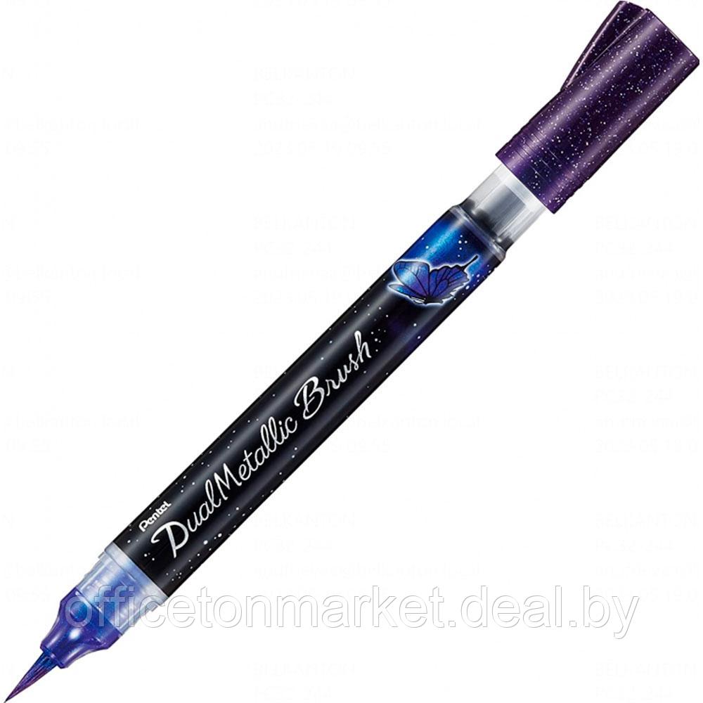 Маркер-кисть "Dual Metallic Brush", фиолетовый металлик - фото 1 - id-p207351757