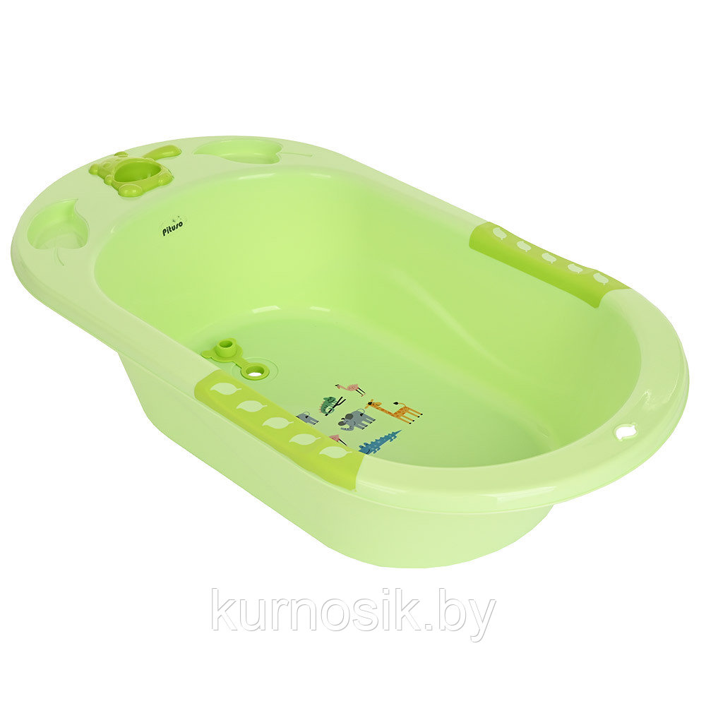 Детская ванна с горкой для купания PITUSO 89 см Green/Зеленая - фото 3 - id-p207647792