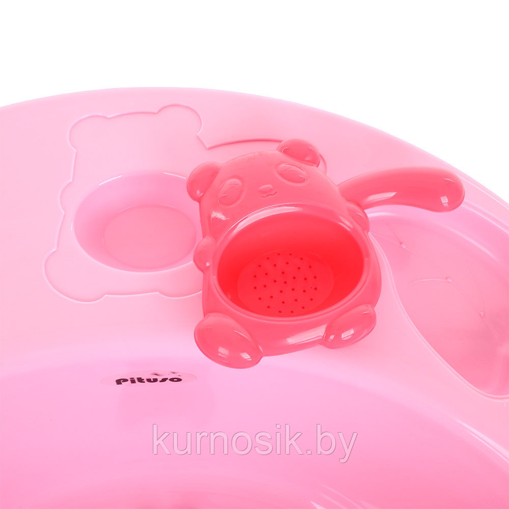 Детская ванна с горкой для купания PITUSO 89 см Pink/Розовая - фото 7 - id-p207647881