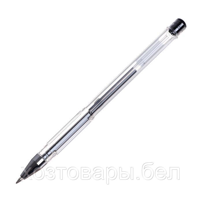 Ручка гелевая 0,5мм черная, корпус прозрачный - фото 2 - id-p207647076