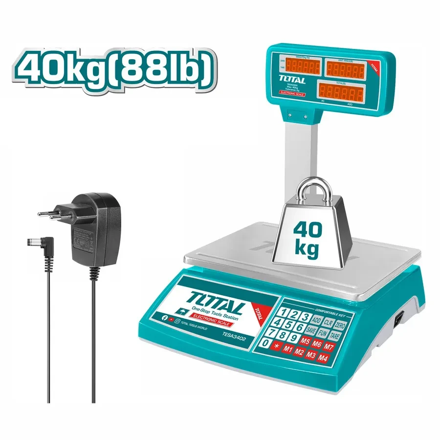Весы электронные 40 кг TOTAL TESA3402 - фото 1 - id-p207654245