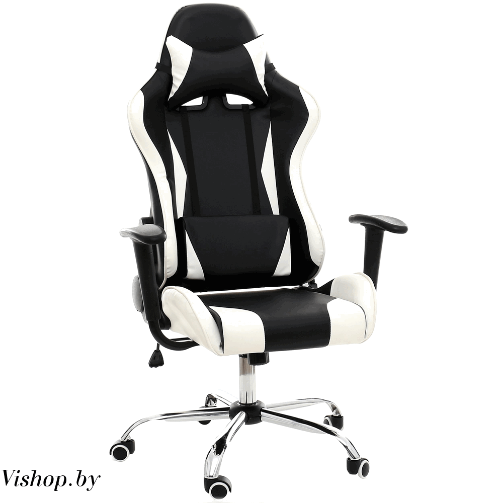Офисное кресло LUCARO RACER EXCLUSIVE black white - фото 1 - id-p207652279