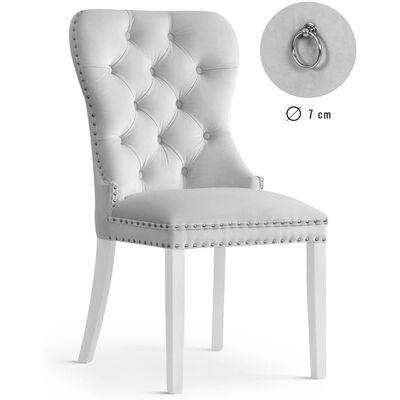 Кресло CAROLINA КАРОЛИНА серебряный/белый - фото 1 - id-p207652955