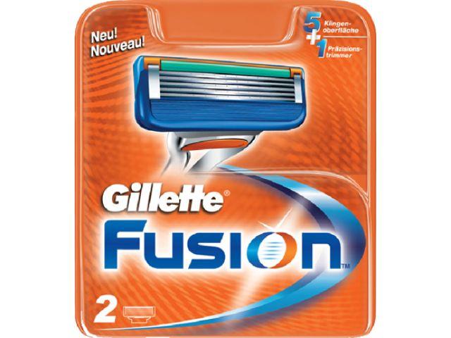 Кассеты сменные для бритвы Fusion 2 шт. Gillette - фото 1 - id-p207657217