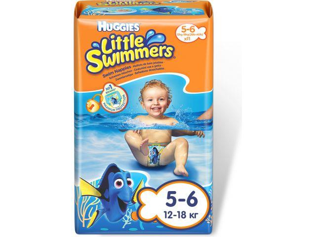 Подгузники детск. однораз. для плавания Little Swimmers 5-6 (12-18 кг) 11 шт. Huggies - фото 1 - id-p207657287