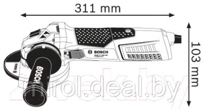 Профессиональная угловая шлифмашина Bosch GWS 17-125 CIE Professional - фото 4 - id-p207657776