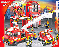 Конструктор Пожарные спасатели M38-B0227 Sluban (Слубан) 727 деталей аналог Лего (LEGO)