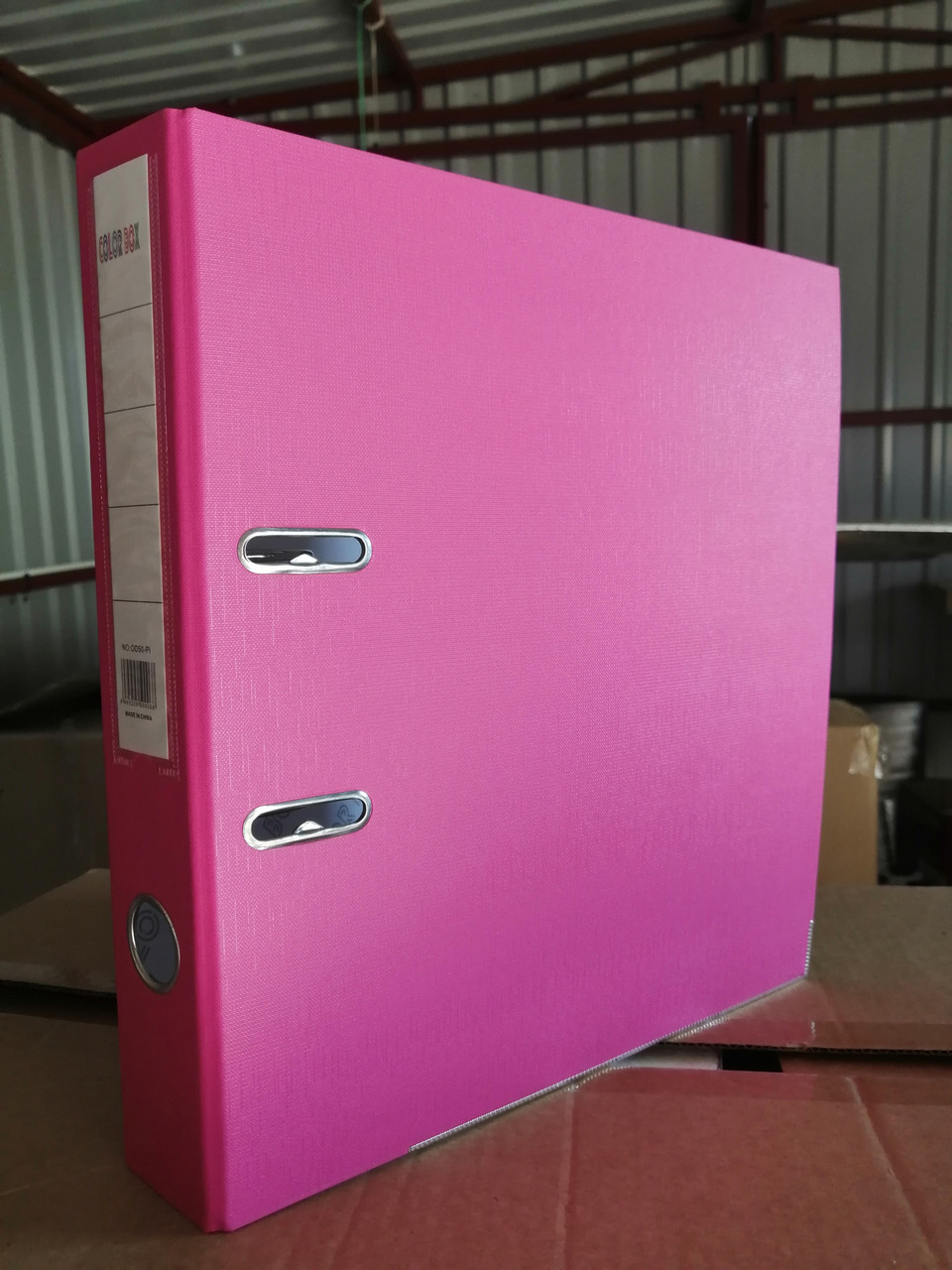 Папка-регистратор COLOR BOX пвх эко А4 розовый (Цена с НДС) - фото 1 - id-p74382458