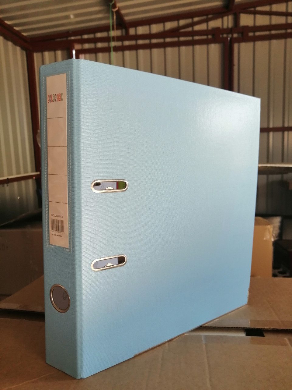 Папка-регистратор COLOR BOX пвх эко А4 светло-голубой (Цена с НДС) - фото 1 - id-p74381616