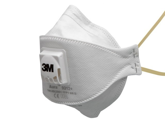 Респиратор (полумаска) 3М 9312+ AURA складн. с клап. FFP1 (до 4 ПДК)