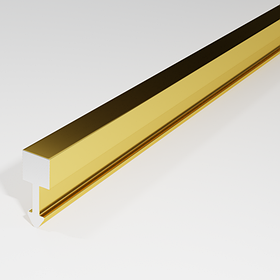 Профиль Т-образный ПТ 04 4мм анодированное золото глянец 2700мм