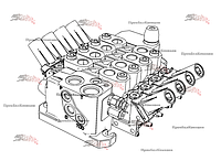 Гидрораспределитель четырехсекционный Bosch Rexroth 332/F9299 для JCB 531-70, 536-70, 535-95