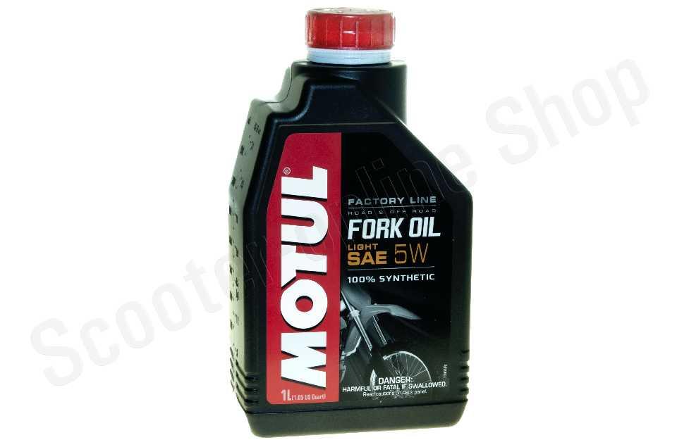 MOTUL 105924 Масло гидравлическое синтетическое MOTUL FORK OIL FACTORY LINE LIGHT 5W 1L