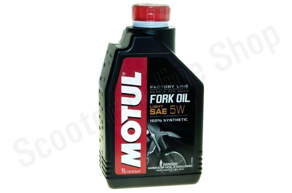 MOTUL 105924 Масло гидравлическое синтетическое MOTUL FORK OIL FACTORY LINE LIGHT 5W 1L - фото 1 - id-p207671999