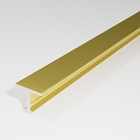 Профиль Т-образный ПТ 10 10мм анодированный золото глянец 2700мм