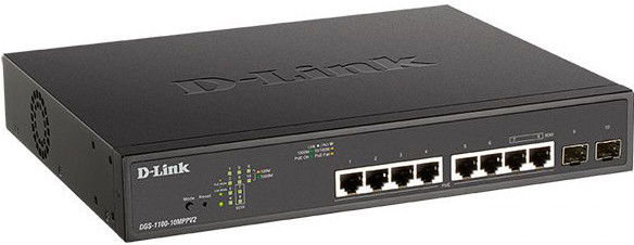 Управляемый коммутатор 2-го уровня D-Link DGS-1100-10MPPV2/A3A - фото 1 - id-p207481404