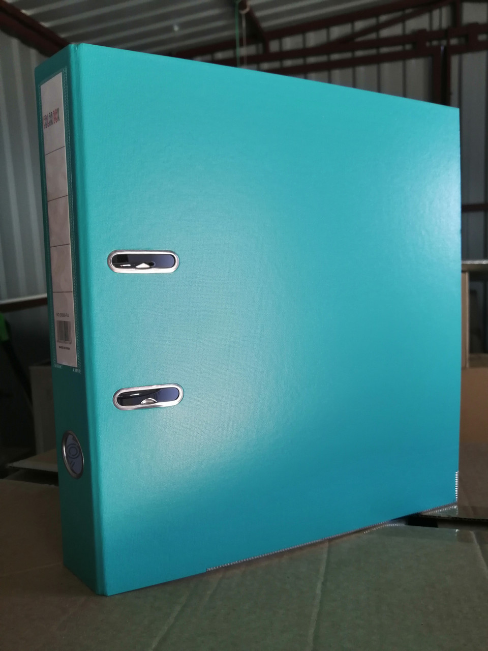 Папка-регистратор COLOR BOX пвх эко А4 бирюзовый (Цена с НДС) - фото 1 - id-p74436694