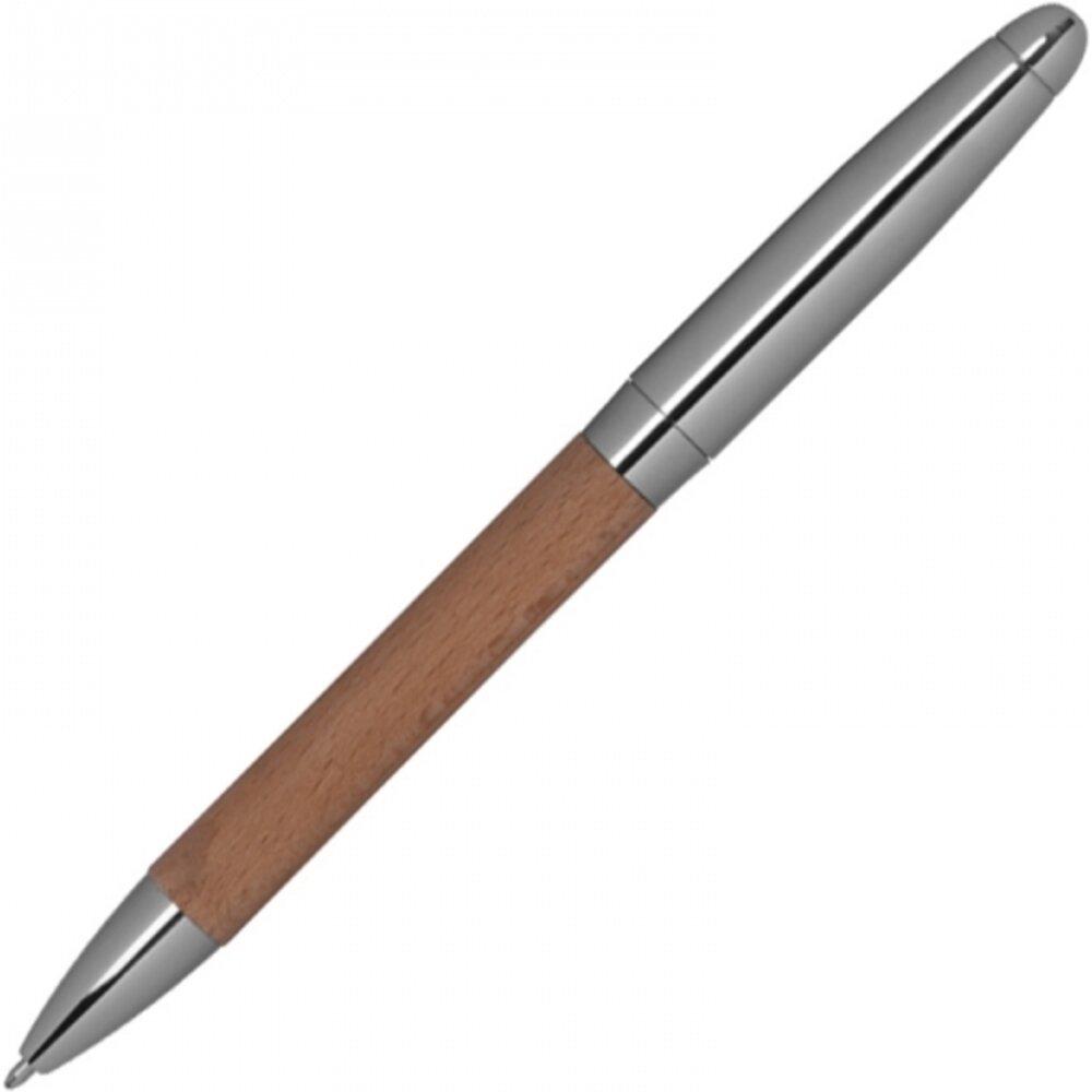 Набор "Enschede": ручка шариковая автоматическая и брелок, коричневый / серебристый - фото 3 - id-p207699655