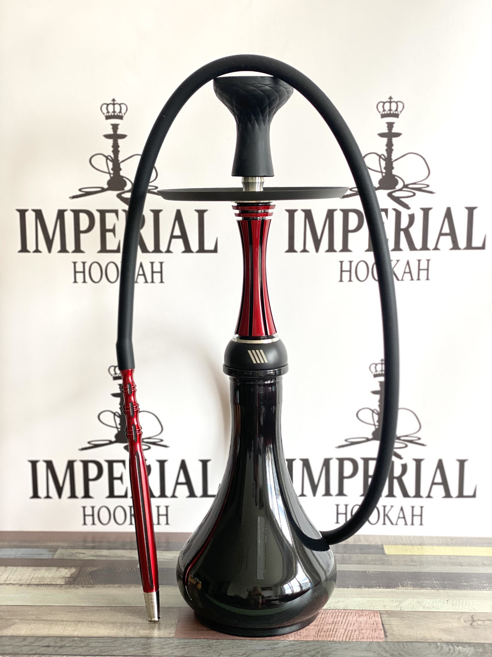 Кальян Alpha Hookah X REVERSE Red Black (оригинал) с вертикальной продувкой