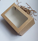 Коробка крафт с окошком №3, 10×15×7 см, фото 4