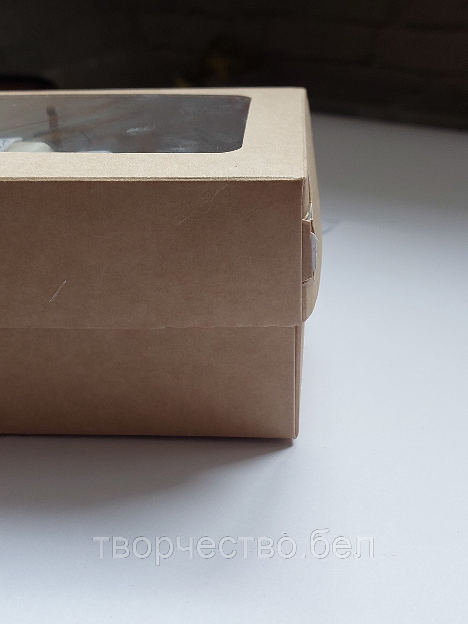 Коробка крафт с окошком №3, 10×15×7 см - фото 3 - id-p207704118