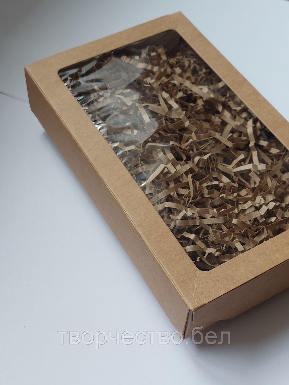 Коробка крафт с окошком №4, 12×20×4 см, Белая - фото 4 - id-p207704227