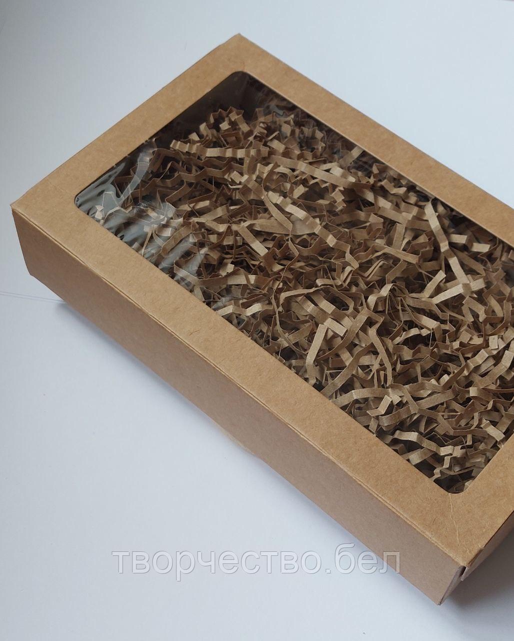 Коробка крафт с окошком №4, 12×20×4 см, Белая - фото 3 - id-p207704227