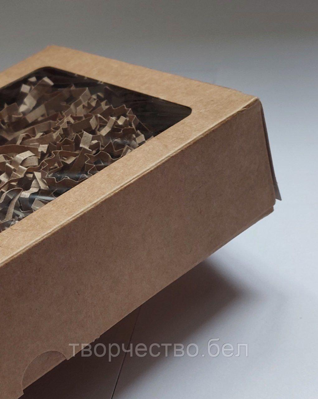 Коробка крафт с окошком №4, 12×20×4 см, Белая - фото 5 - id-p207704227